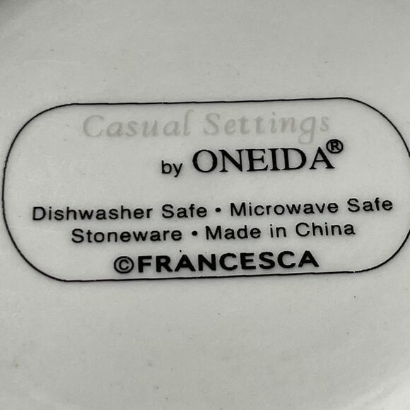 Oneida Francesca‎ Stoneware Cereal Bowl - Picture 4 of 4